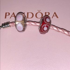 Authentic Pandora Murano charms